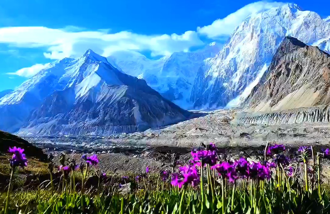 夏特冰川营地景观